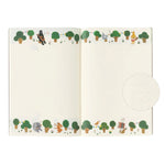 Midori Yuru Log Notebook - Forest Animal - Winter's Moon 
