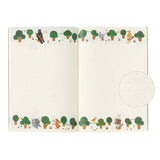 Midori Yuru Log Notebook - Forest Animal - Winter's Moon 