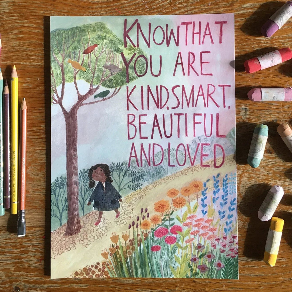 Nicola Clarke Kind and Smart A4 Print