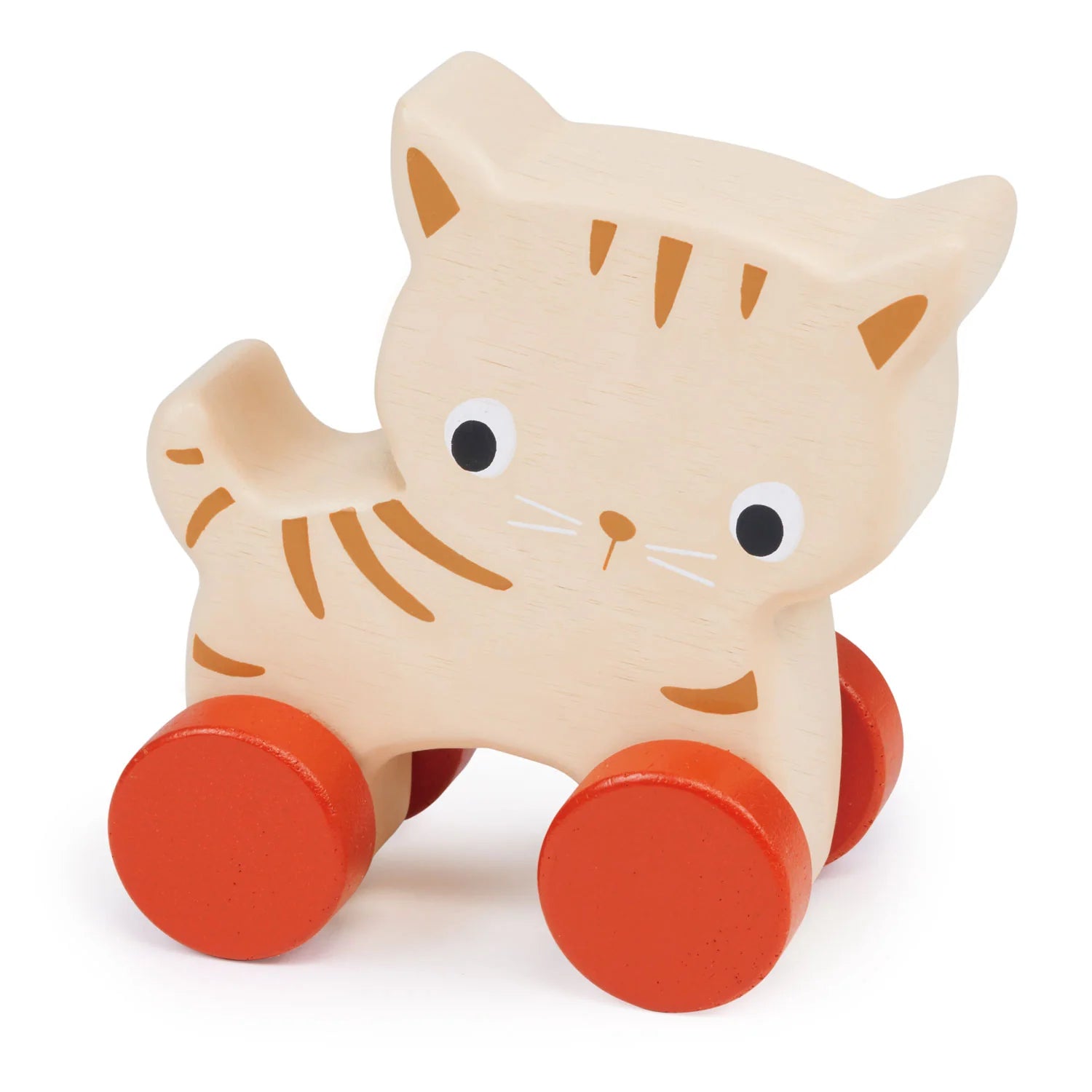 Kitten on Wheels Wooden Toy - Winter's Moon 