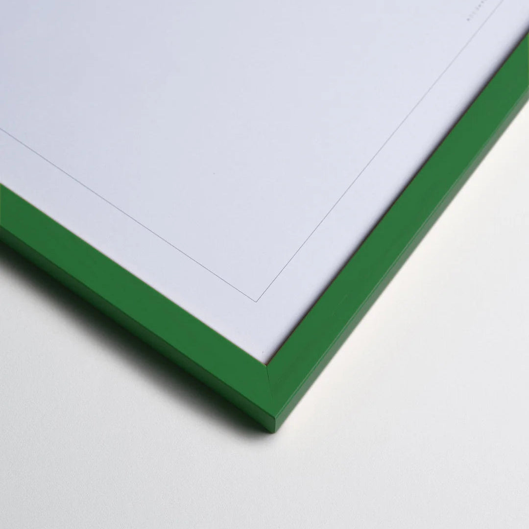 Green Wooden Picture Frame - Winter's Moon 