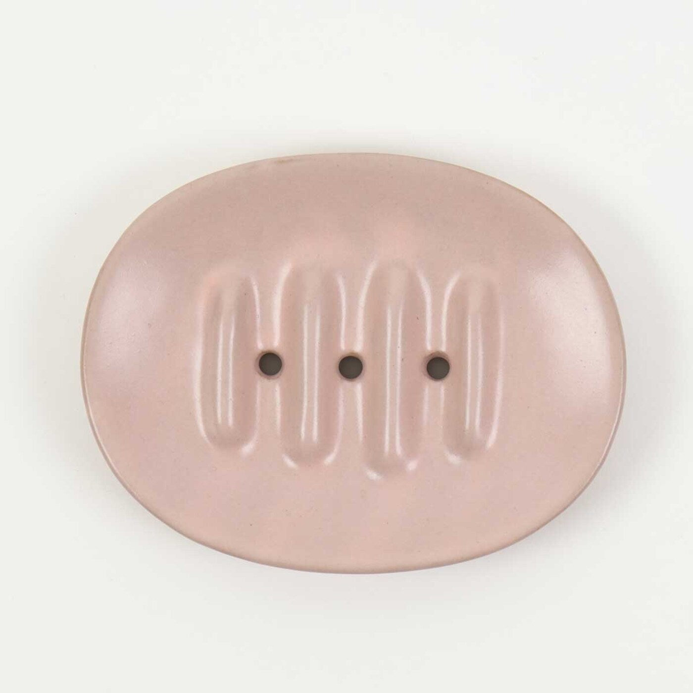 Pink Fairtrade Stoneware Soap Dish - Winter's Moon 
