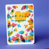 'On Your Engagement' Greetings Card
