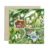 gemma koomen - by the little pond card on white background - winter's moon