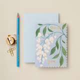 Wisteria 'Thank You' Greetings Card