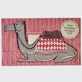 Giant Mantlepiece Menagerie Greetings Card - Camel