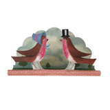 elizabeth harbour designs - dicky birds diorama pop-up card on white background - winter's moon