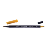 tombow abt - yellow gold dual pen on white background - winter's moon