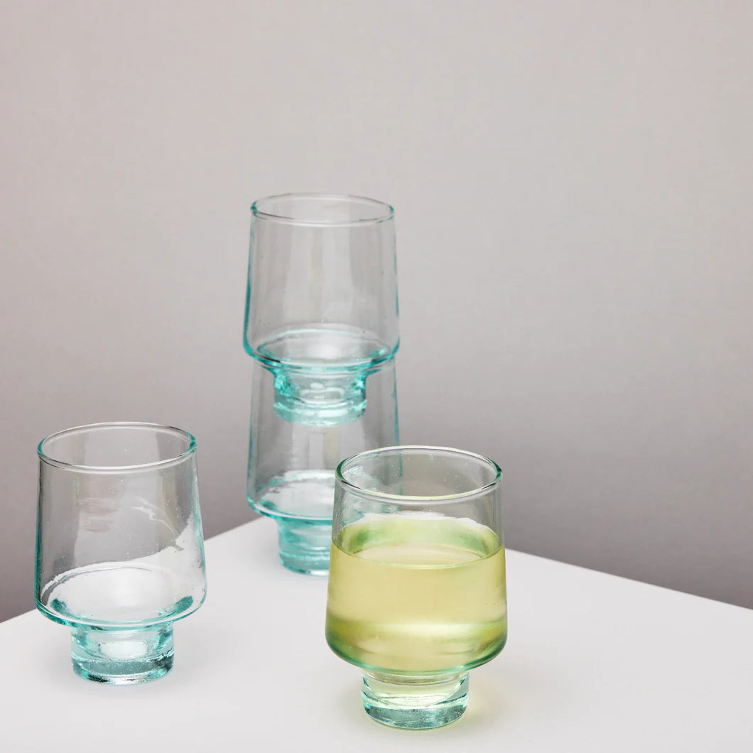 Recycled Tall Wine Glass (set of 4) - Winter's Moon 