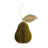 Pear Honeycomb Ornament