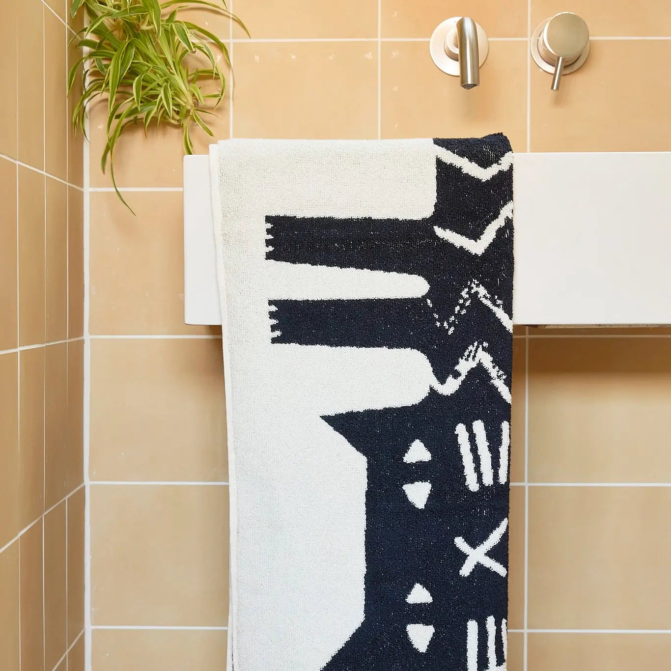 Lazy Cat Hand Towel by Donna Wilson - Winter's Moon 
