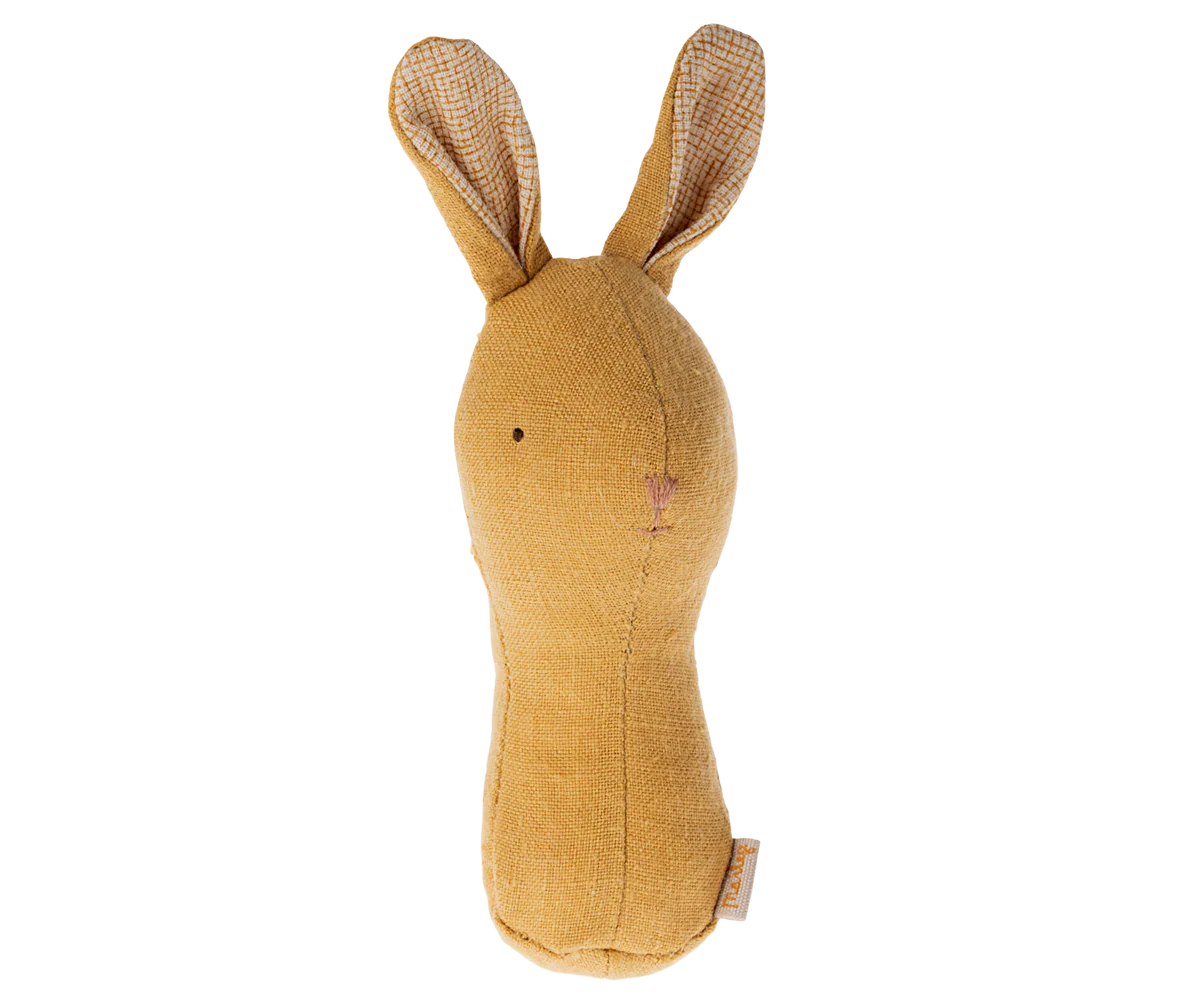 Maileg Bunny Rattle - Dusty Yellow – Winter's Moon Ltd.