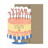 'Happy Birthday Cake' Greetings Card - Winter's Moon 