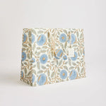 Block Printed Luxury Gift Bags - Large (Bluestone) - Winter's Moon 