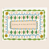 'Congratulations Pattern' Greetings Card