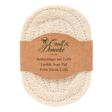 croll & denecke - loofah soap pad on white background - winter's moon