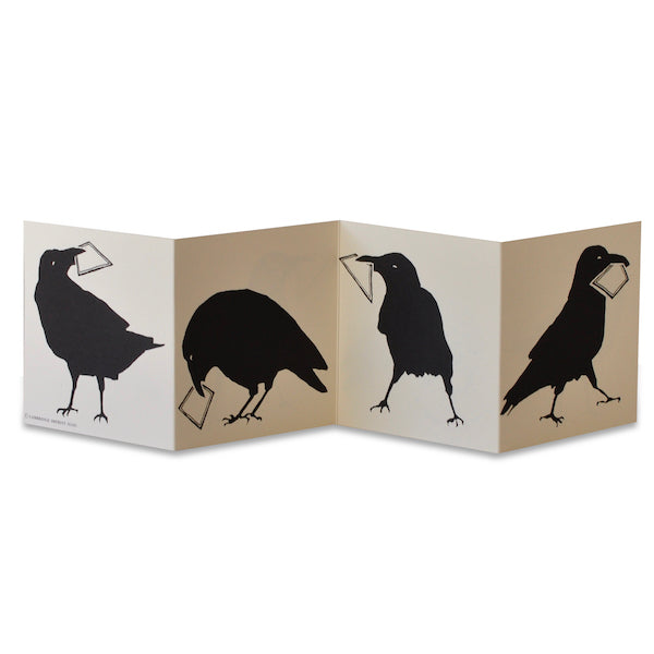 'Parliament of Crows' Fold-Out Greetings Card