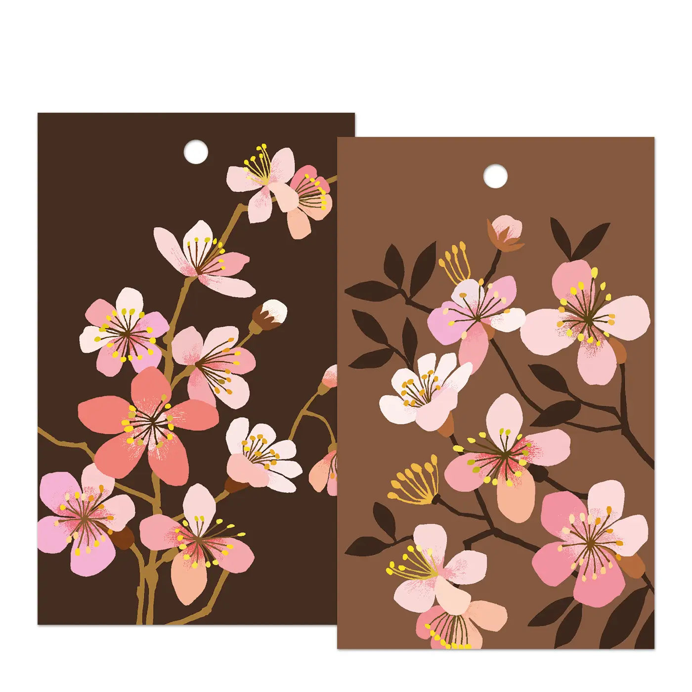 'Cherry Blossom' Pack of 6 Gift Tags - Winter's Moon 