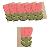 'Blooming Flower' Box of 6 Mini Greetings Cards - Winter's Moon 