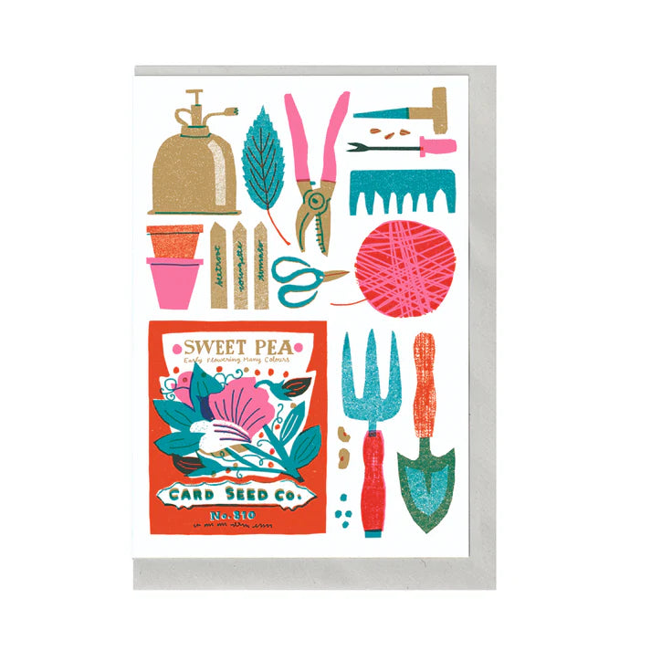 'Gardener Collection' Greetings Card - Winter's Moon 