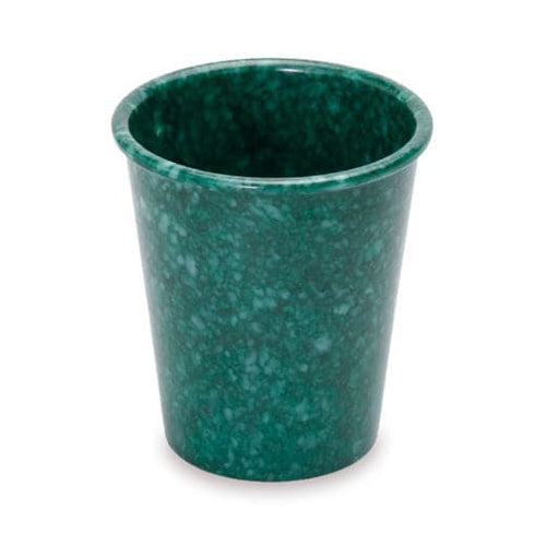 Green speckled marble pen and pencil cup