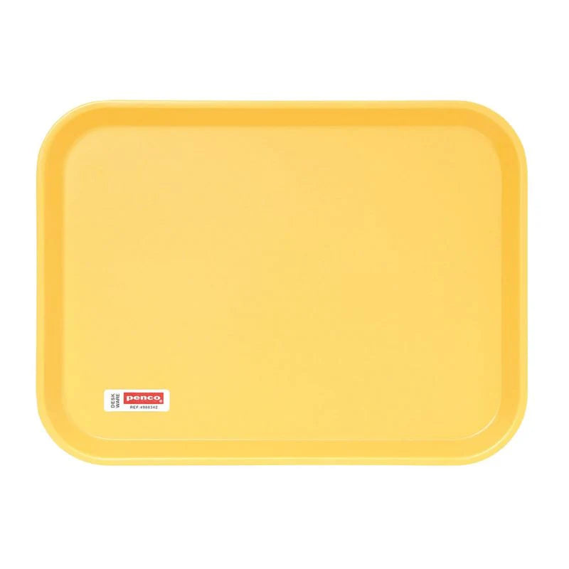 Yellow tray with a penco brand logo on a white background