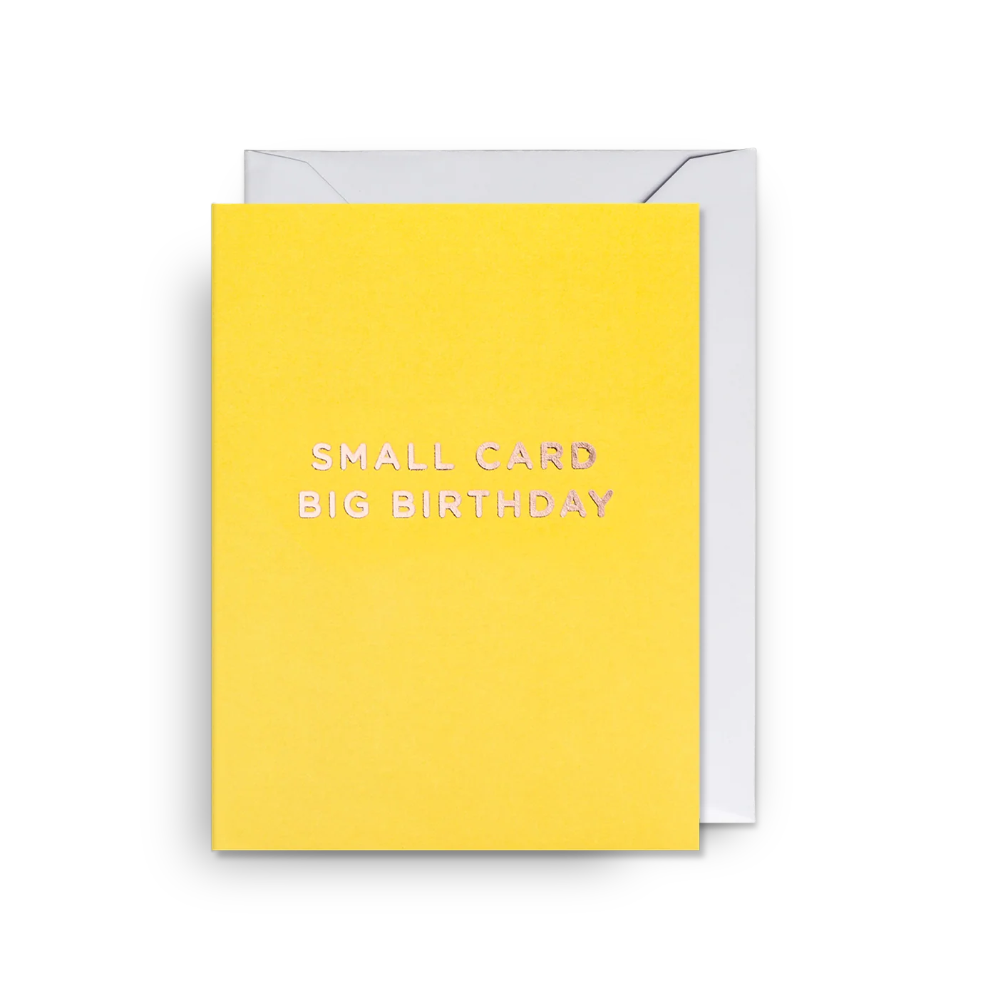 lagom - small card big birthday mini card on white background - winter's moon