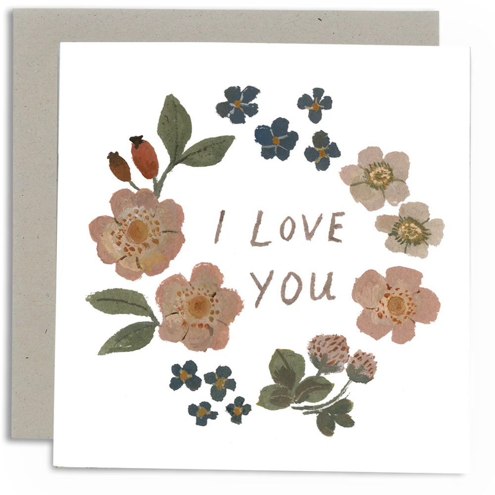 'Love in Flowers' Greetings Card - Winter's Moon 