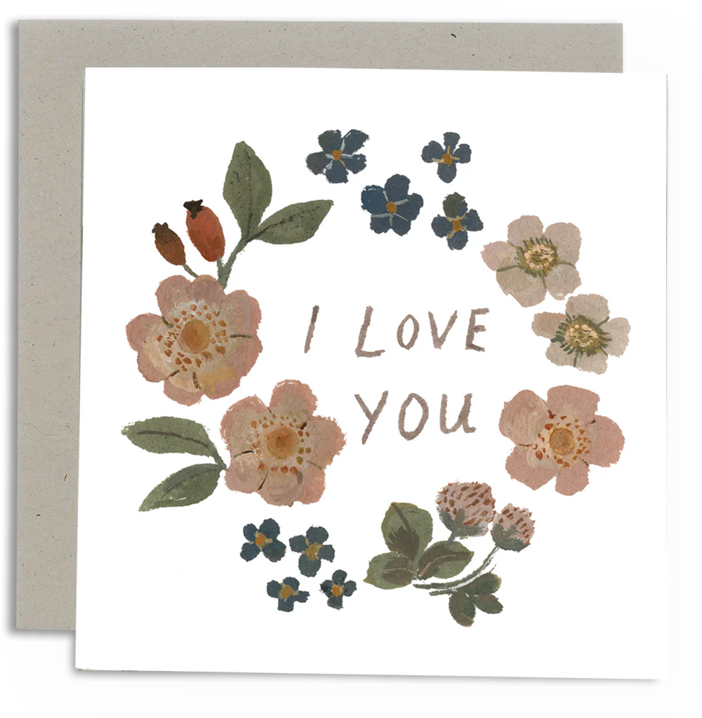 'Love in Flowers' Greetings Card - Winter's Moon 