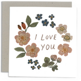 'Love in Flowers' Greetings Card - Winter's Moon 