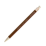 stone marketing - penco prime timber mechanical pencil in brown on white background - winter's moon