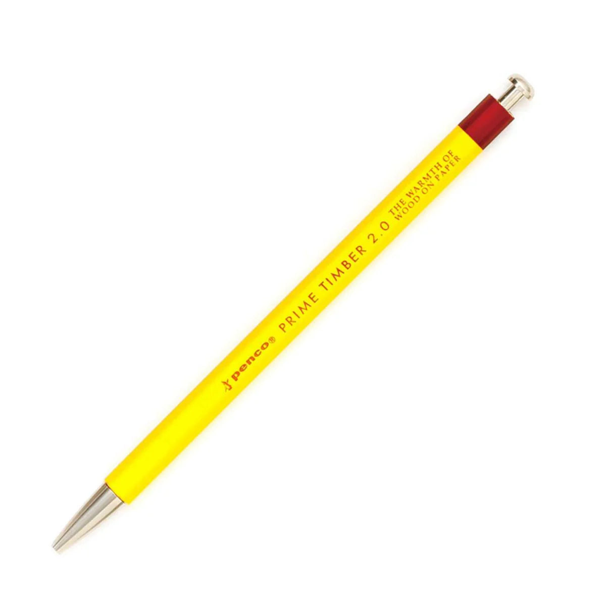 stone marketing - penco prime timber mechanical pencil in yellow on white background - winter's moon