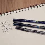 Pack of 3 Tombow Fudenosuke Brush Pens