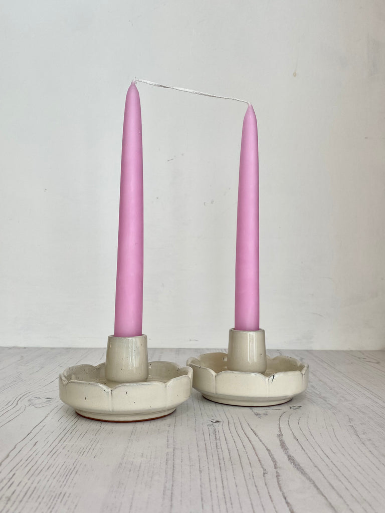 Pair of Standard Tapered Candles - Winter's Moon 