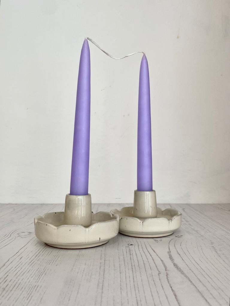 Pair of Standard Tapered Candles - Winter's Moon 