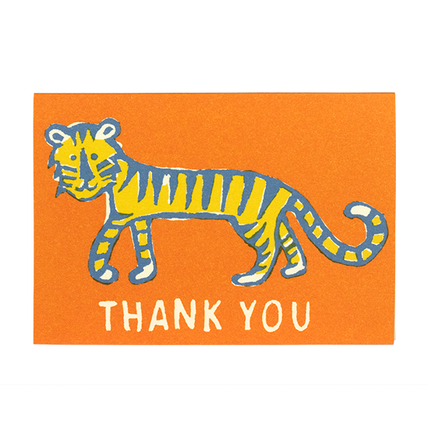 Little Tiger 'Thank You' Card by Cambridge Imprint