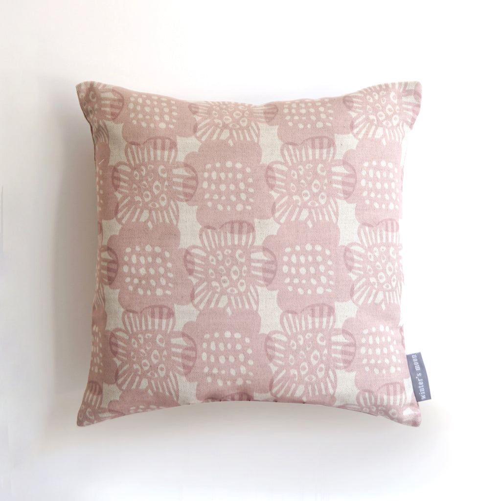 Cushion in Bloom - Blush Pink - Winter's Moon 