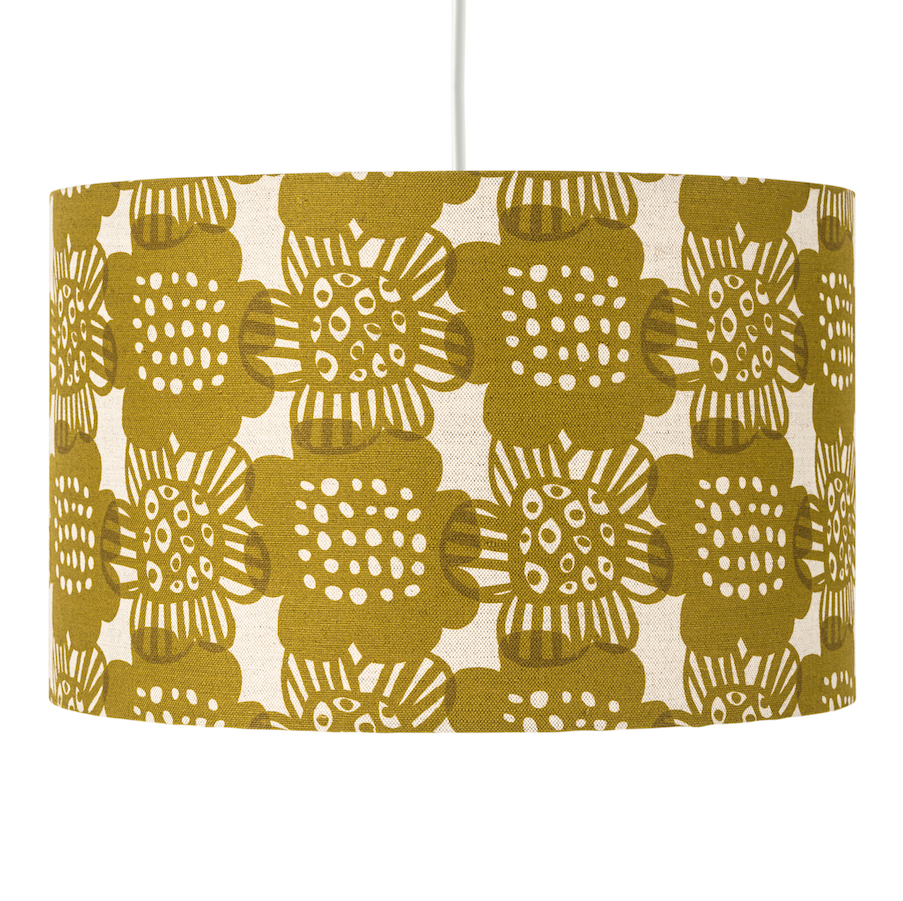 Large Lampshade in Bloom - Winter's Moon 