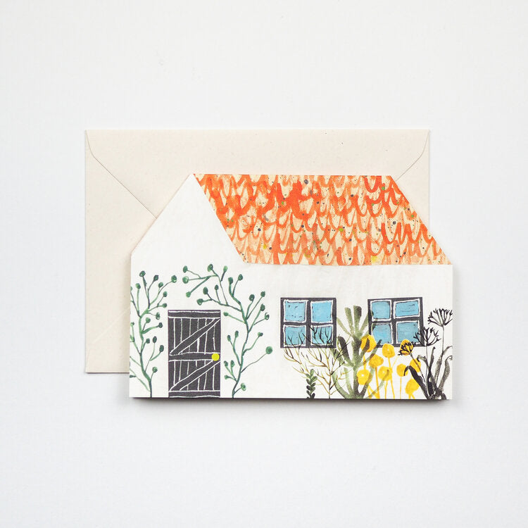 New Home 'Cottage' Greetings Card - Winter's Moon 