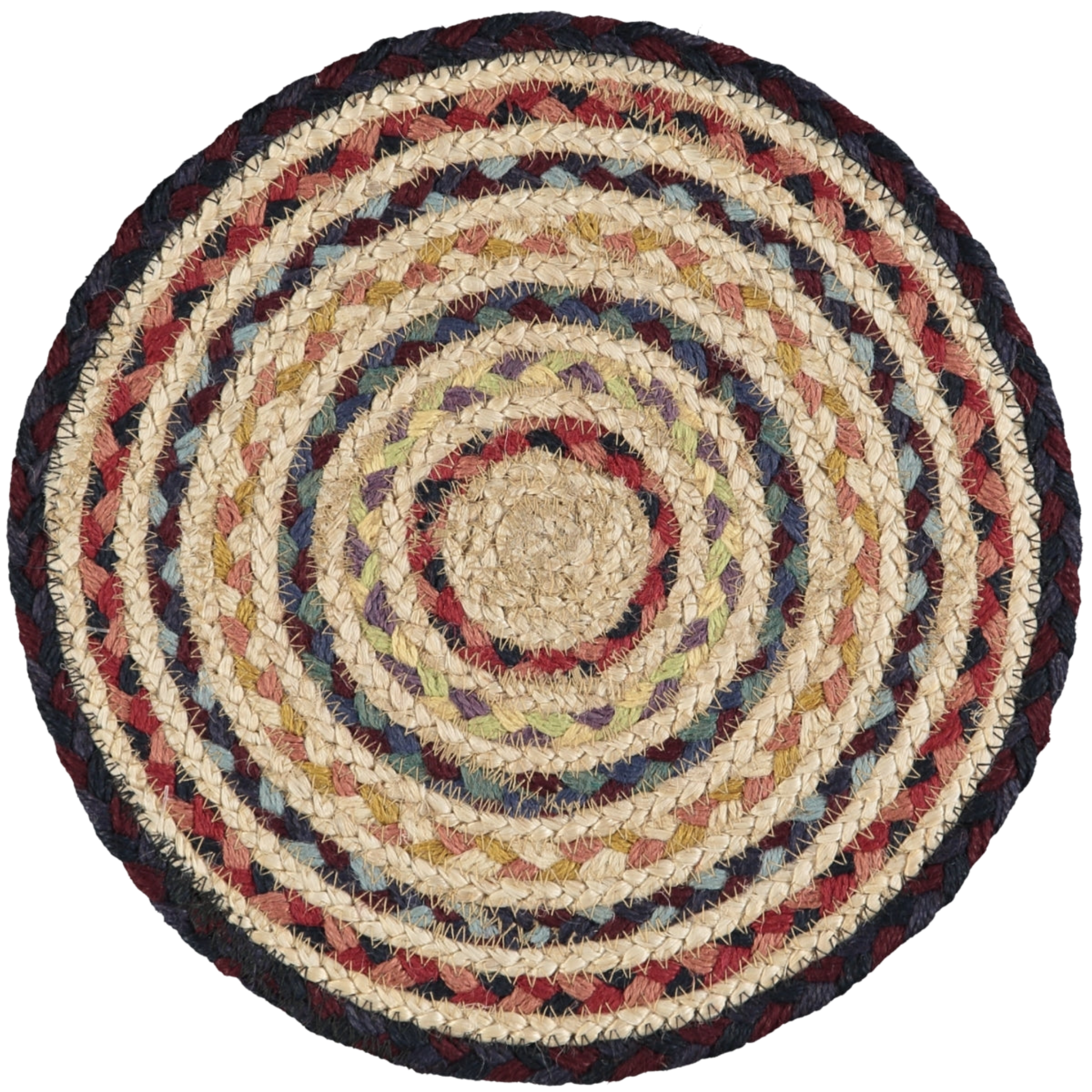 Organic Jute Placemats & Coasters - Fairisle - Winter's Moon 